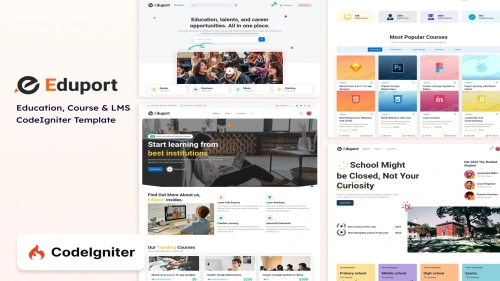 Eduport - CodeIgniter LMS, Education and Course