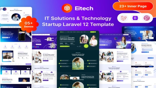 Eitech - Laravel12 IT Solutios Technology Startup