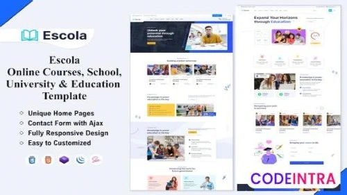 Escola – Online Courses & Education Template