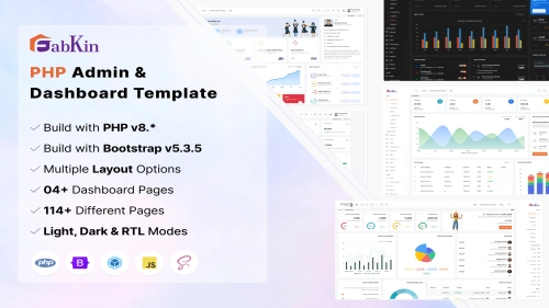 Fabkin - PHP Admin & Dashboard Template