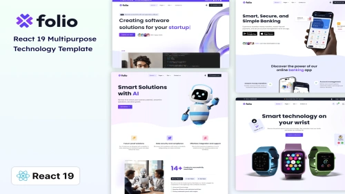 Folio - React 19 Multipurpose Technology Template