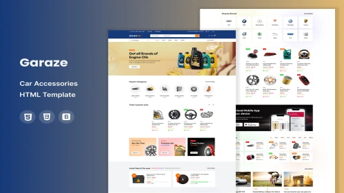 Garaze - Car Accessories HTML Template