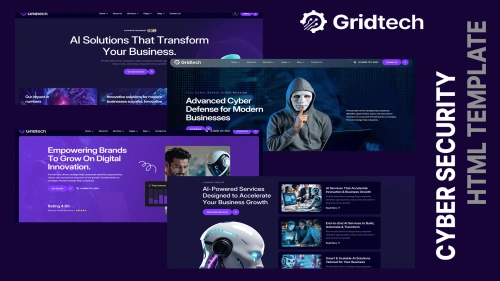 Gridtech - AI and Cyber Security HTML Template