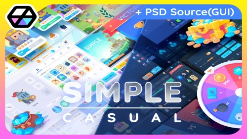 GUI Pro - Simple Casual(+PSD) | 2D Icons | Unity Assets
