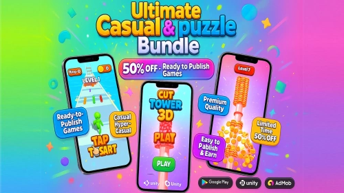 Hyper-Casual And Puzzle Casual Unity Games Bundle