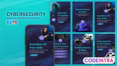 Instagram Stories - Cyber Security PSD Free download