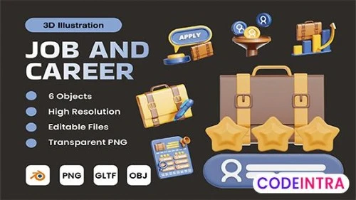 Job And Career 3D Illustration PNG Free Download