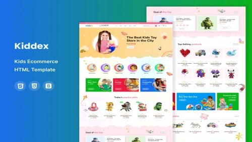Kiddex - Kids Ecommerce HTML Template