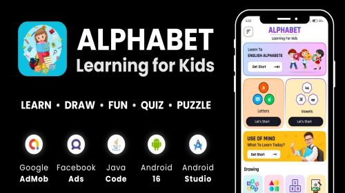Kids Alphabet Learning AdMob FB Ads Android