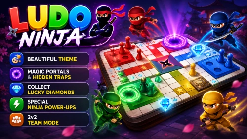 Ludo Ninja – Mobile Board Game Template for Android Studio