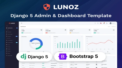Lunoz - Django 5 Admin & Dashboard Template