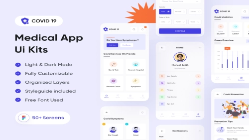 Medical & Health App Ui Kits - Figma Resources