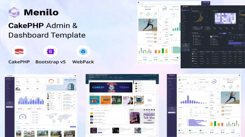 Menilo - CakePHP Admin & Dashboard Template