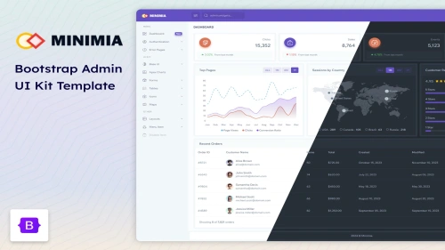 Minimia - Admin Dashboard and UI Kit Template