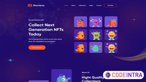 Monteno - NFT Portfolio Tailwind CSS Template