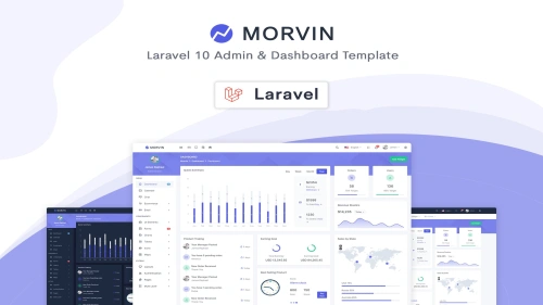 Morvin - Laravel Admin & Dashboard Template