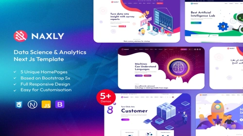 Naxly - Data Science & Analytics Next Js Template