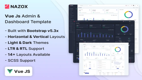 Nazox - Vuejs Admin & Dashboard Template