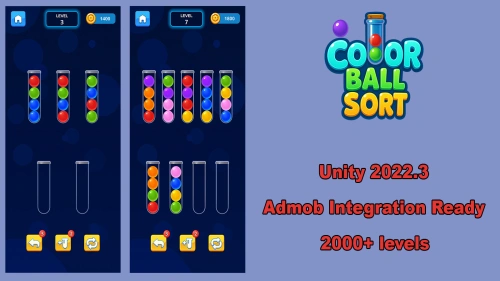 New Color Ball Sort - Unity Source Code 2000+ levels
