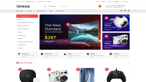 Onsus - Electronics E-commerce HTML Template