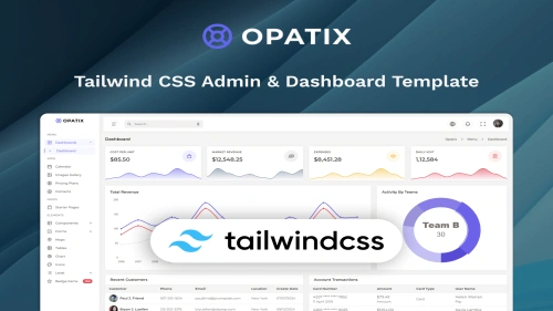 Opatix - Tailwind CSS Admin Layout & UI Kit