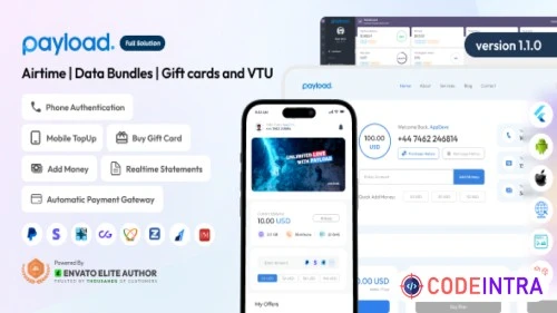 PayLoad - Airtime | Data Bundles | Gift cards and VTU Full Solution