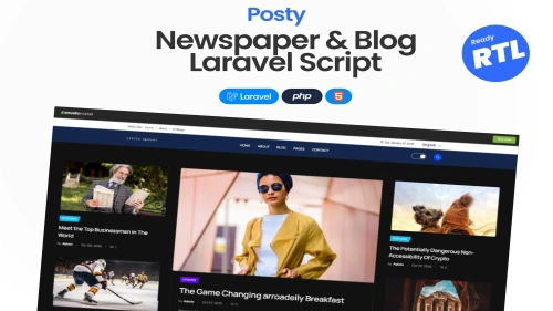 Posty – News Management System Laravel CMS
