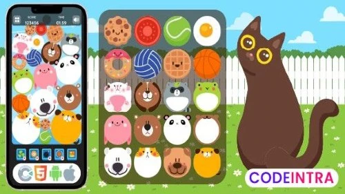 Premium Game - Animal Merge - HTML5 Game, Construc