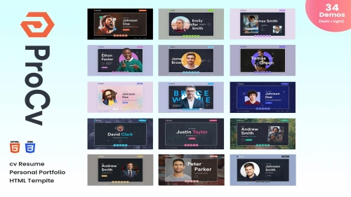 ProCv - CV Resume Personal Portfolio HTML Template