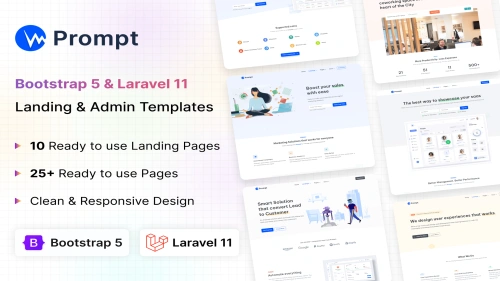 Prompt - Modern & Multipurpose Laravel Template