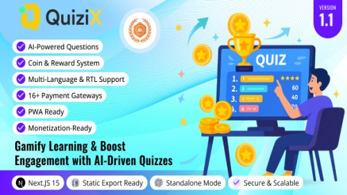 QuiziX – AI Quiz & Trivia Game | Laravel + Next.js Gamified Quiz Platform