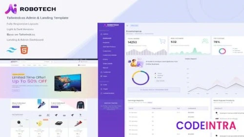 Robotech - Frontend & Backend Multipal Pages