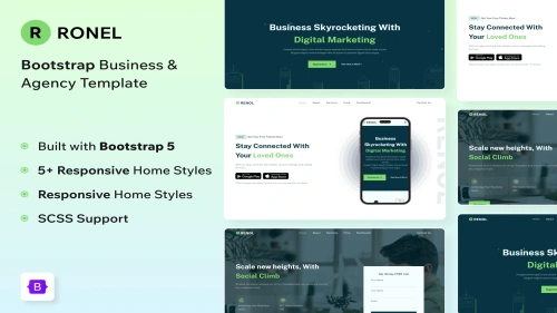 Ronel - Landing Page Templates