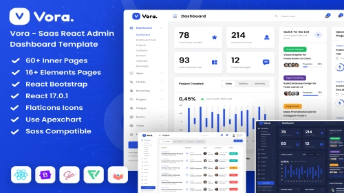 Saas React Admin Dashboard Template