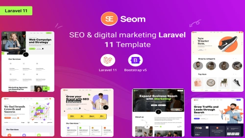 Seom - SEO & digital marketing Laravel 11 Template