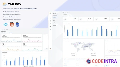 Tailfox - Tailwind CSS Admin Dashboard Template
