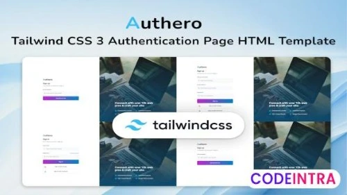 Tailwind CSS Authentication PageTemplate - Authero