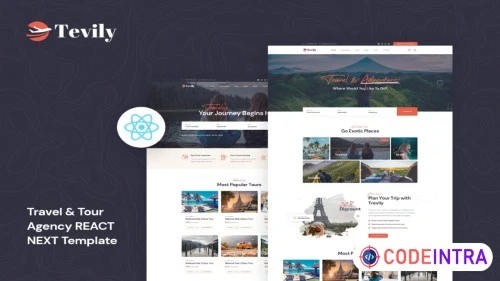 Tevily - Travel & Tour Agency React Next Template