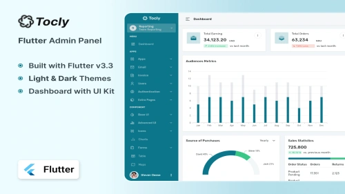 Tocly - Flutter Admin Panel