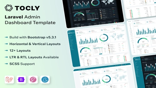 Tocly - Laravel Admin & Dashboard Template