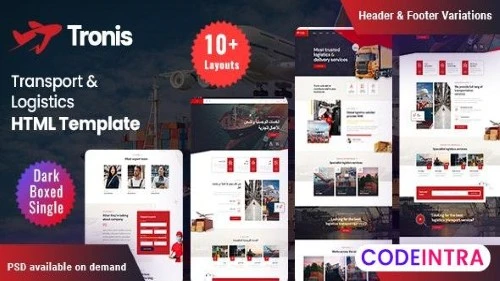 Tronis - Transport & Logistics HTML Template