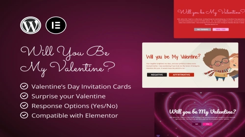 Valentine's Day Invitations for Elementor