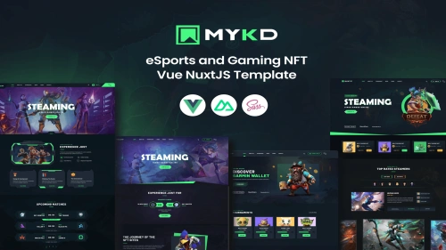 Vue Nuxt 3 eSports and Gaming NFT Template