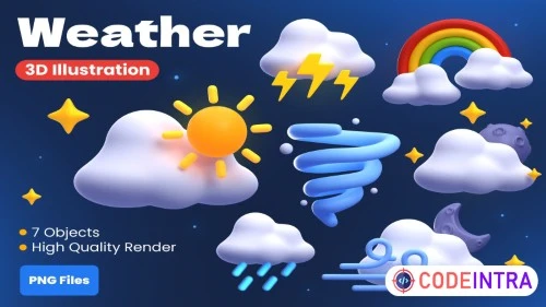 Weather 3D Illustrations