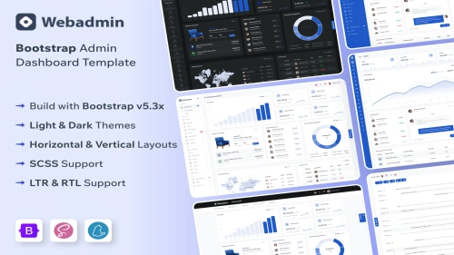 WebAdmin – Bootstrap 5 Responsive Dashboard