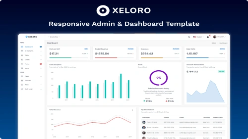 Xeloro - Admin & Dashboard Template