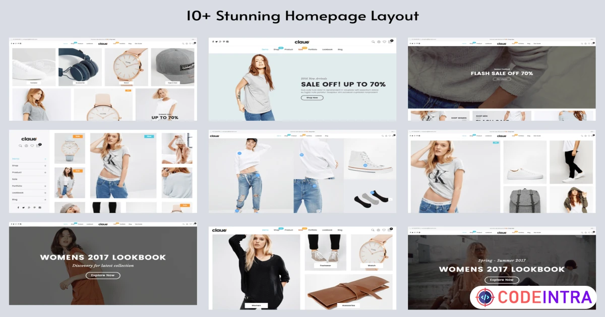 Claue - Clean, Minimal HTML5 Template - Codeintra
