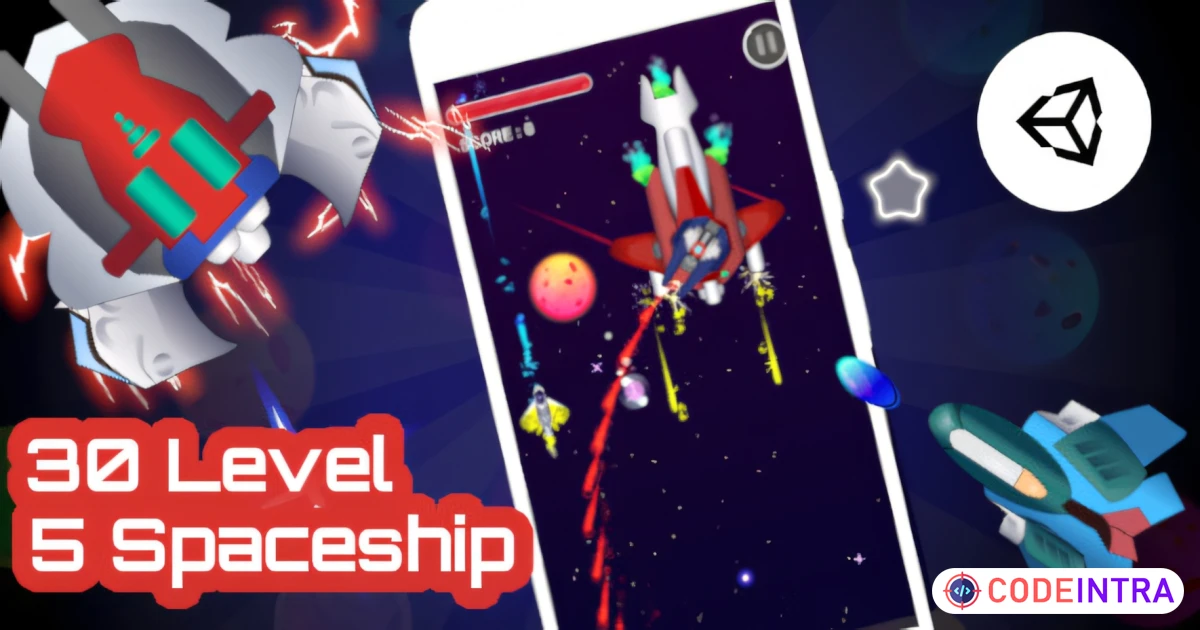 Galaxy Battle - Unity Complete Project With Admob Ad for Android and iOS - Codeintra