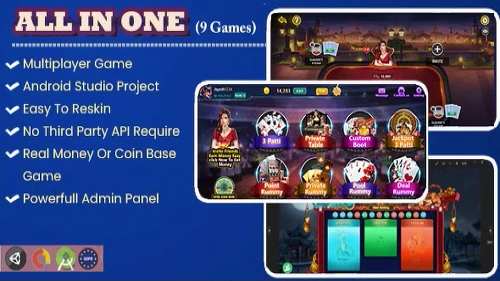All in One (Teen Patti , Rummy Dragon vs Tiger and Anda