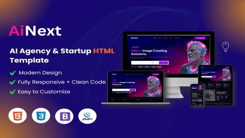 AiNext - AI Agency & Startup HTML Template